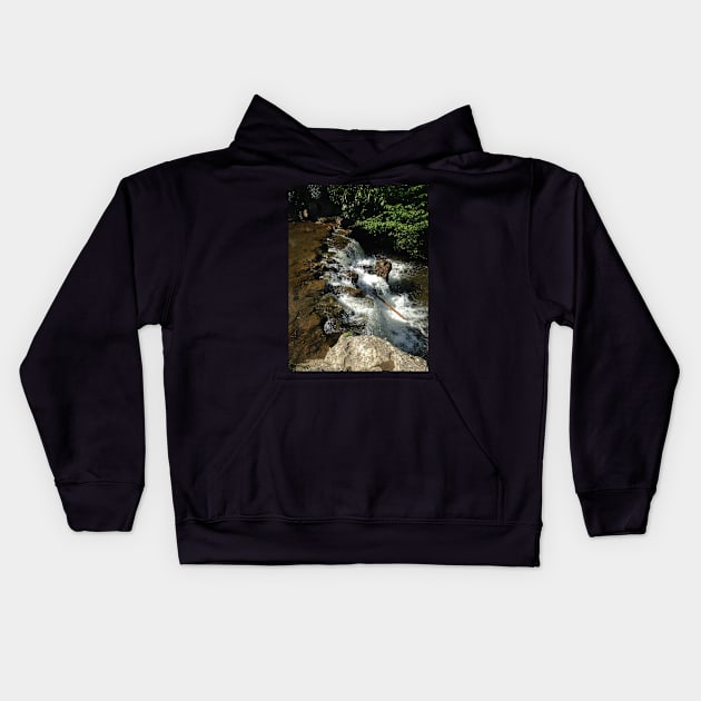 River Wye, Buxton Kids Hoodie by robsteadman